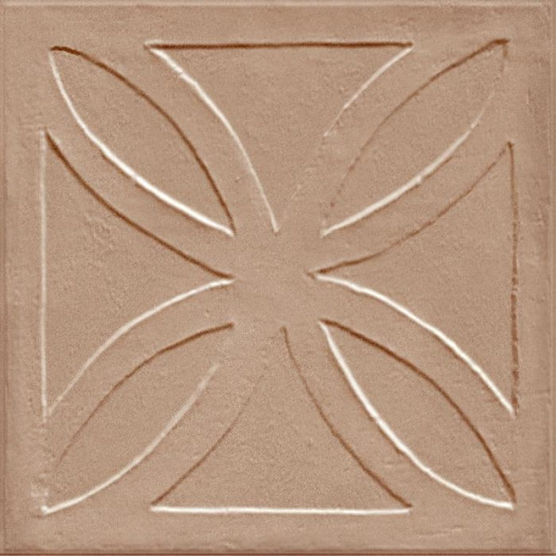 8x8 Amora 3D Structured Cotto porcelain tile